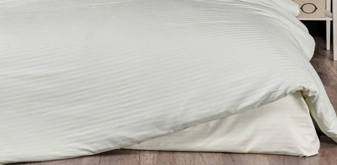 Lenjerie de pat New Home Stripe Satin Euro 2P (Beige)