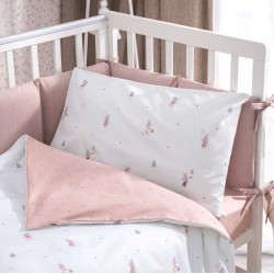 Детское постельное белье Perina Bunnies 60x120 (White/Pink) Thumb