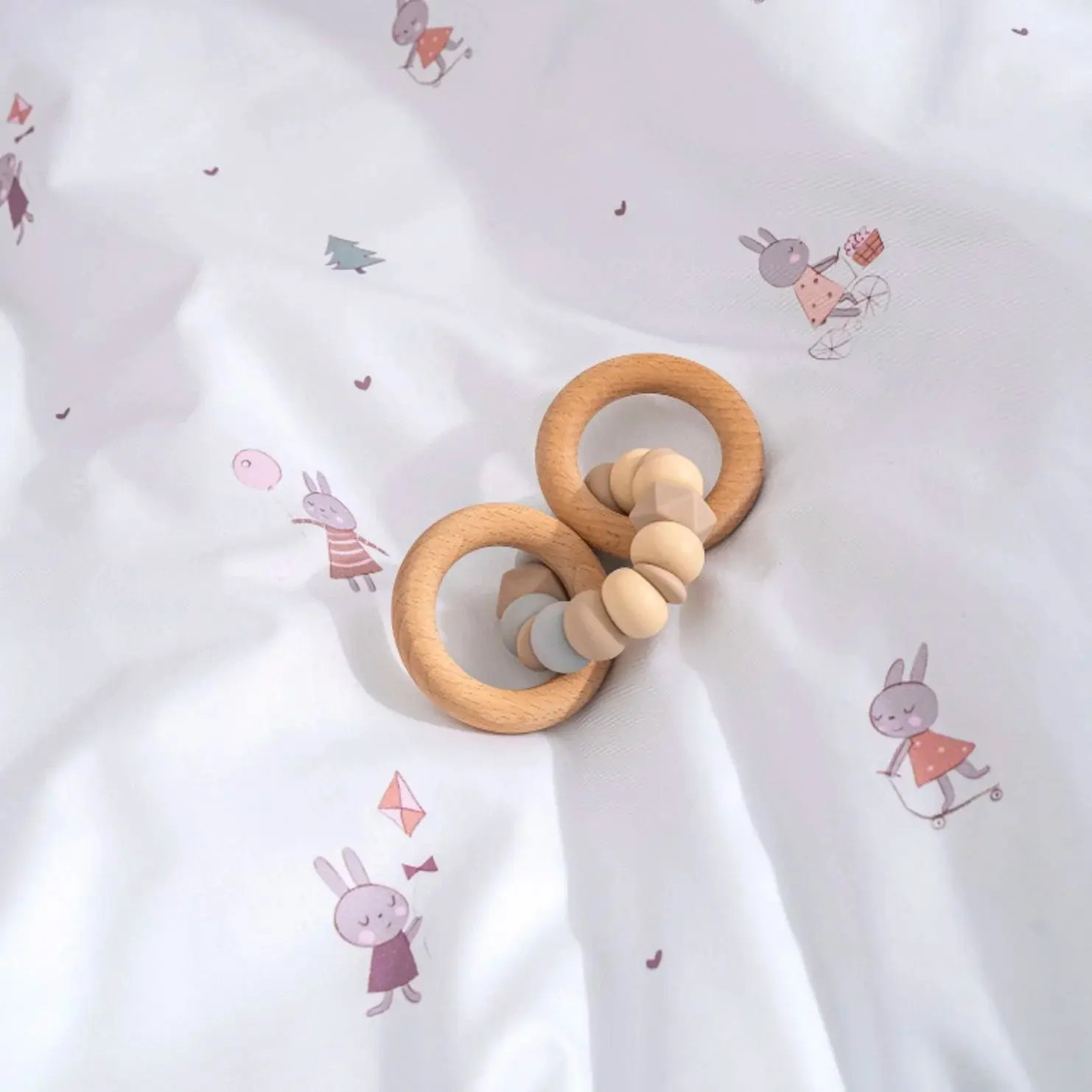 Детское постельное белье Perina Bunnies 60x120 (White/Pink) - 5