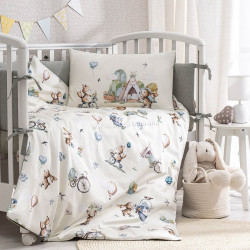 Детское постельное белье Perina Friends 60x120 (Grey/Olive)