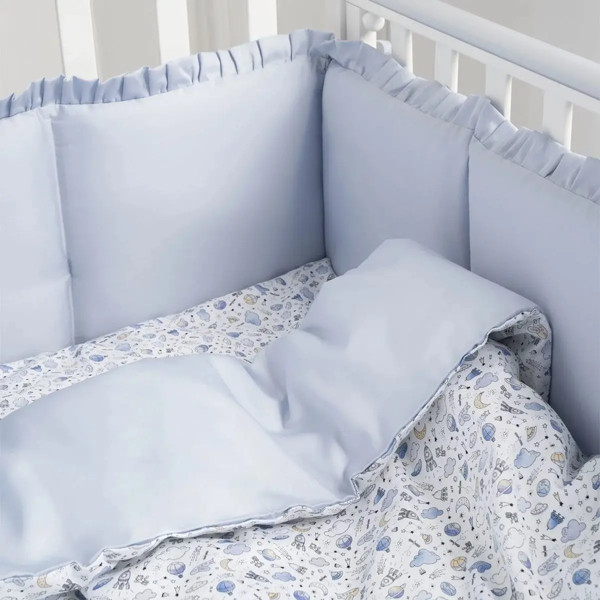 Детское постельное белье Perina Lovely Dream Cosmo 60x120 (Blue) - 3
