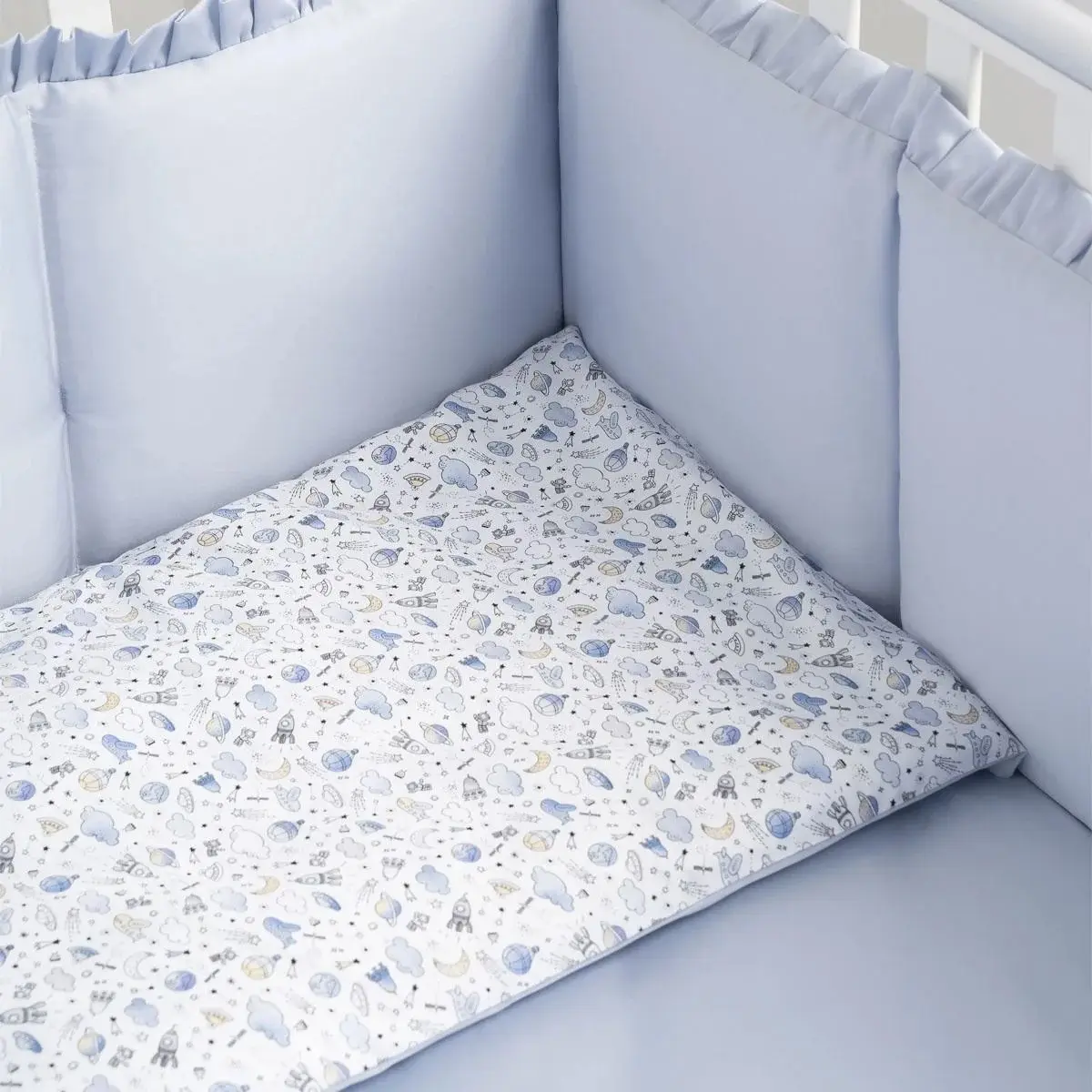 Детское постельное белье Perina Lovely Dream Cosmo 60x120 (Blue) - 4
