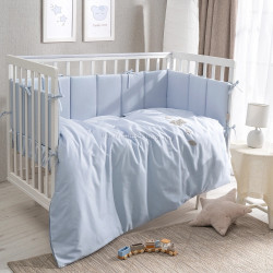 Детское постельное белье Perina Sateen Teddy 60x120 (Blue)