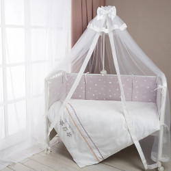 Детское постельное белье Perina Toys Stars 60x120 (Grey/White) Thumb