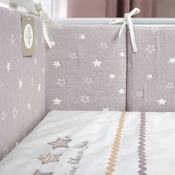Детское постельное белье Perina Toys Stars 60x120 (Grey/White) Thumb