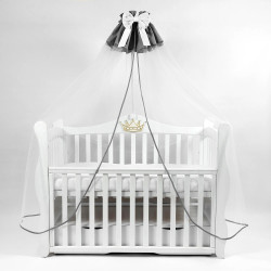 Baldachin pentru patut PernaMea Perne (Grey)