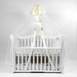 Балдахин для кроватки PernaMea Premium 170x400 (Ivory)
