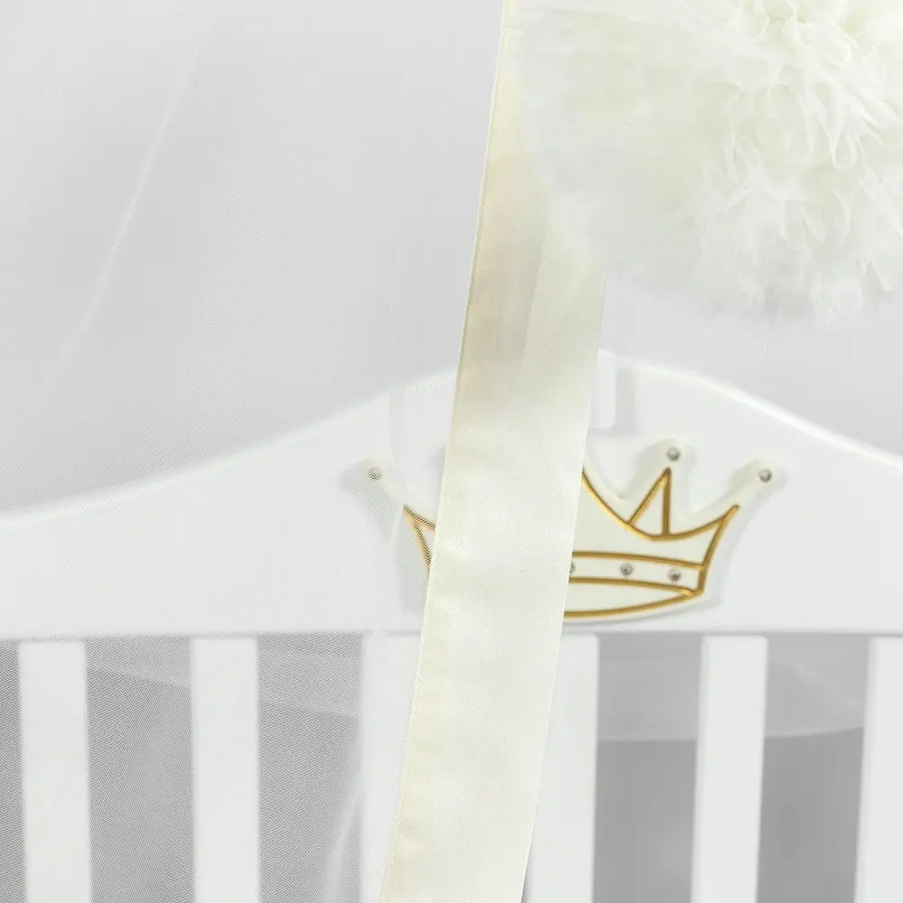 Балдахин для кроватки PernaMea Premium 170x400 (Ivory) - 4