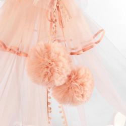 Балдахин для кроватки PernaMea Premium Pompom 170x400 (Blush) Thumb