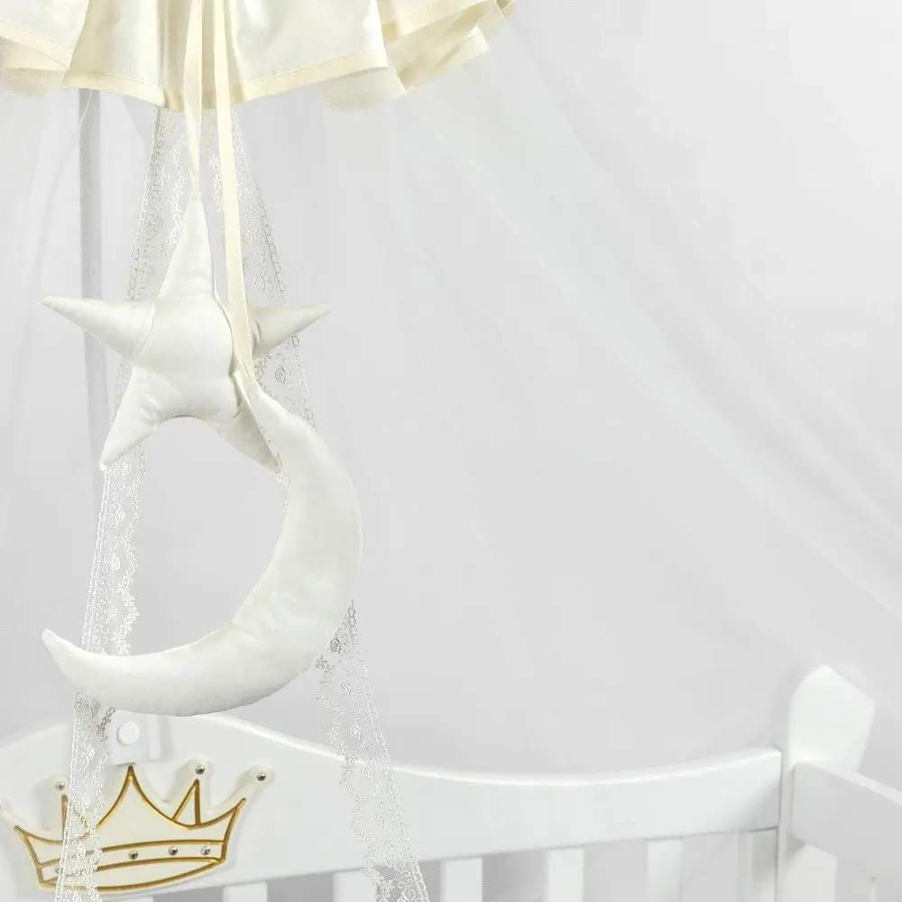 Балдахин для кроватки PernaMea Premium Star 170x400 (Ivory) - 3