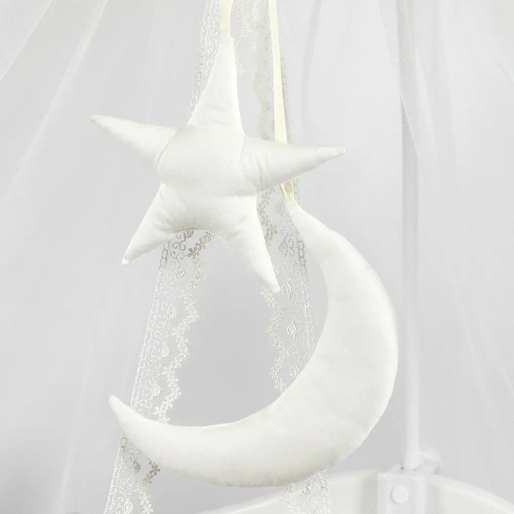 Балдахин для кроватки PernaMea Premium Star 170x400 (Ivory) - 5