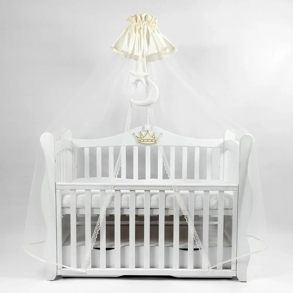 Балдахин для кроватки PernaMea Premium Star 170x400 (Ivory)