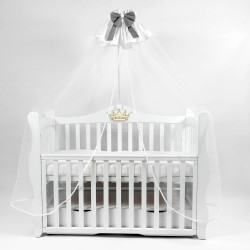 Baldachin pentru patut PernaMea Royal 170x400 (Grey)