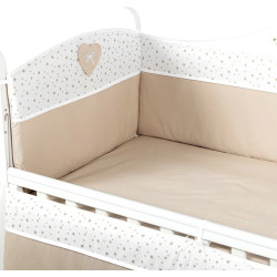 Bara de protectie pentru patut PernaMea Confort Stars 120x60 (Brown) Thumb
