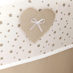 Bara de protectie pentru patut PernaMea Confort Stars 120x60 (Brown) Thumb