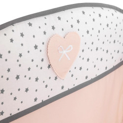 Bara de protectie pentru patut PernaMea Confort Stars 120x60 (Pink) Thumb