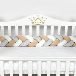 Bara de protectie pentru patut PernaMea PM.101756/1 120x15 (Brown) Thumb
