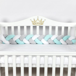 Bara de protectie pentru patut PernaMea PM.101756/2 120x15 (Turqoise) Thumb