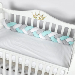 Bara de protectie pentru patut PernaMea PM.101756/2 120x15 (Turqoise) Thumb