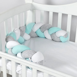Bara de protectie pentru patut PernaMea PM.101756/2 120x15 (Turqoise) Thumb