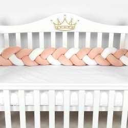 Bara de protectie pentru patut PernaMea PM.101756/3 120x15 (Pink) Thumb
