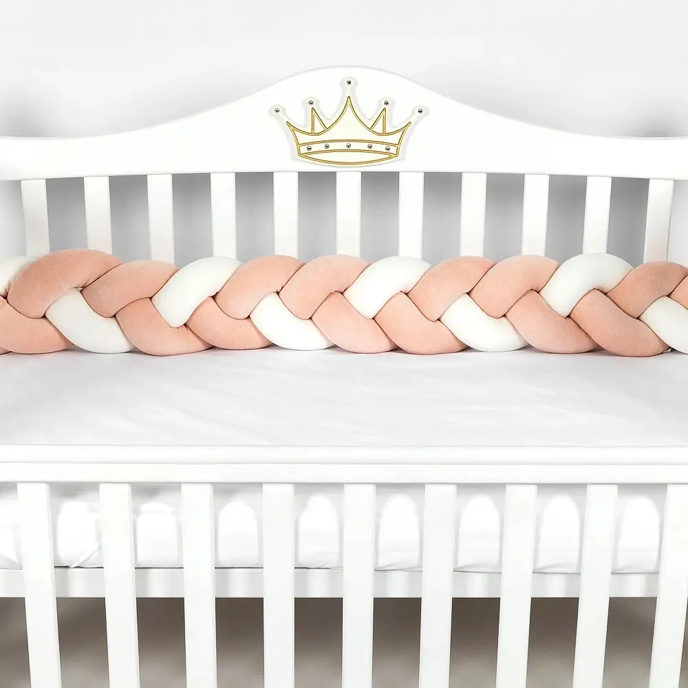 Bara de protectie pentru patut PernaMea PM.101756/3 120x15 (Pink) - 2