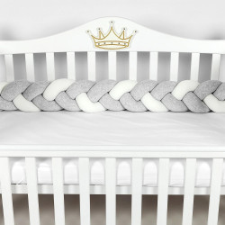 Bara de protectie pentru patut PernaMea PM.101756/5 120x15 (Grey) Thumb