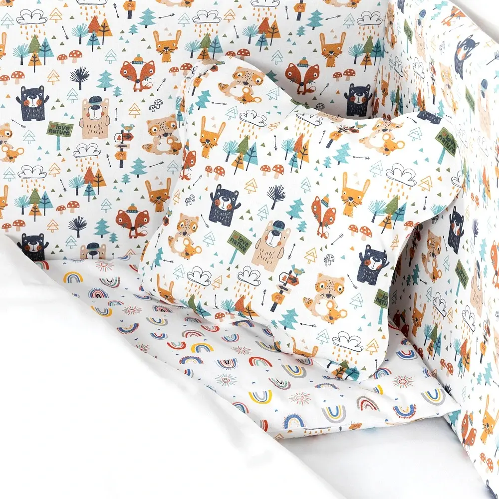 Детское постельное белье PernaMea Baby Forest 60x120 (Blue) - 3