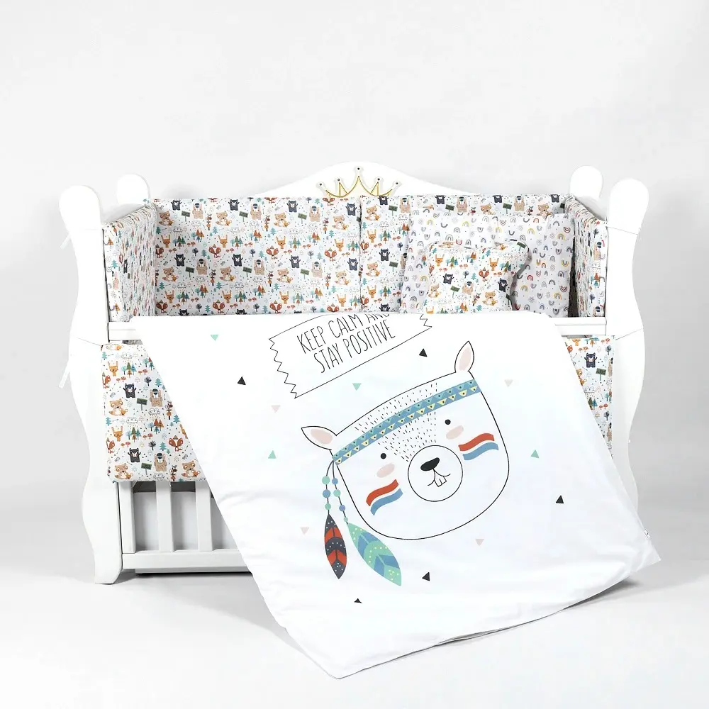 Детское постельное белье PernaMea Baby Forest 60x120 (Blue)