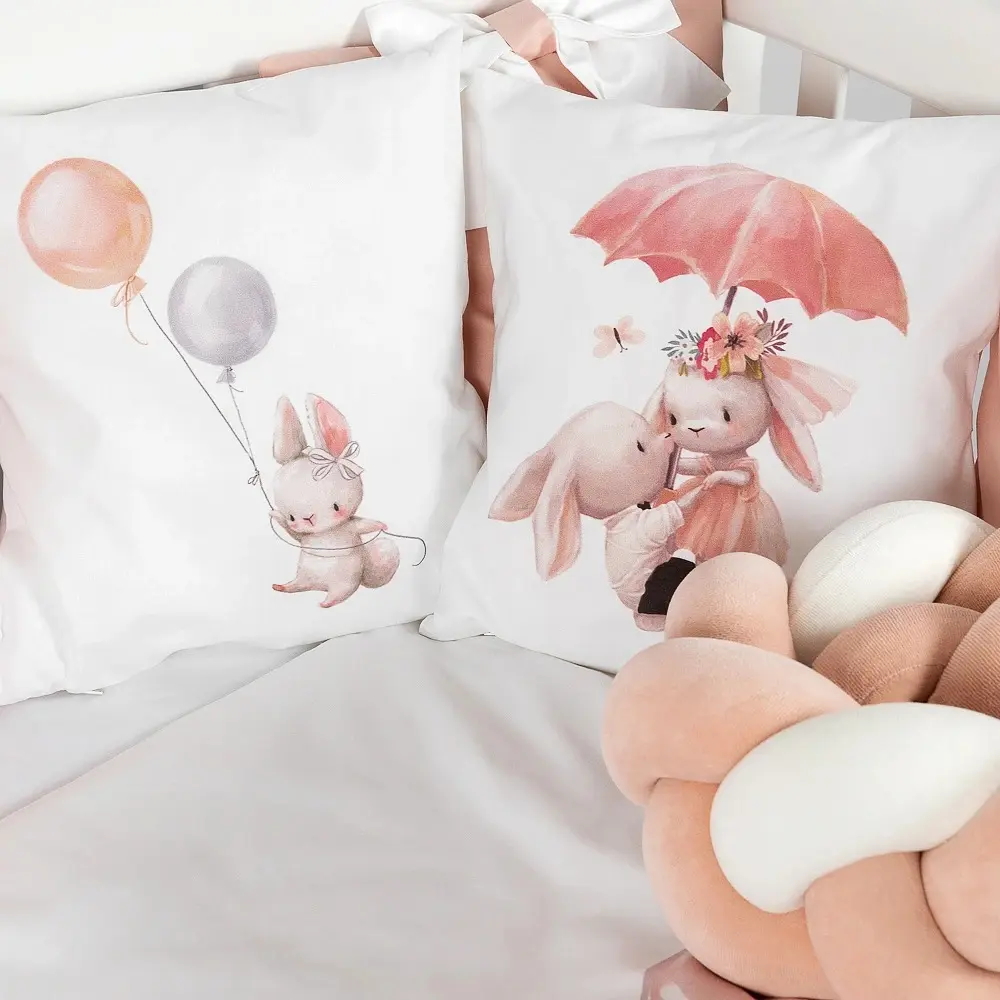 Детское постельное белье PernaMea Bunny 60x120 (Pink) - 4
