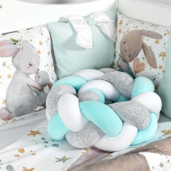 Lenjerie de pat pentru copii PernaMea Bunny 60x120 (Turqoise) Thumb
