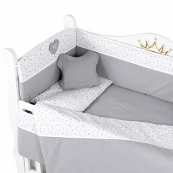 Lenjerie de pat pentru copii PernaMea Confort 60x120 (Grey) Thumb