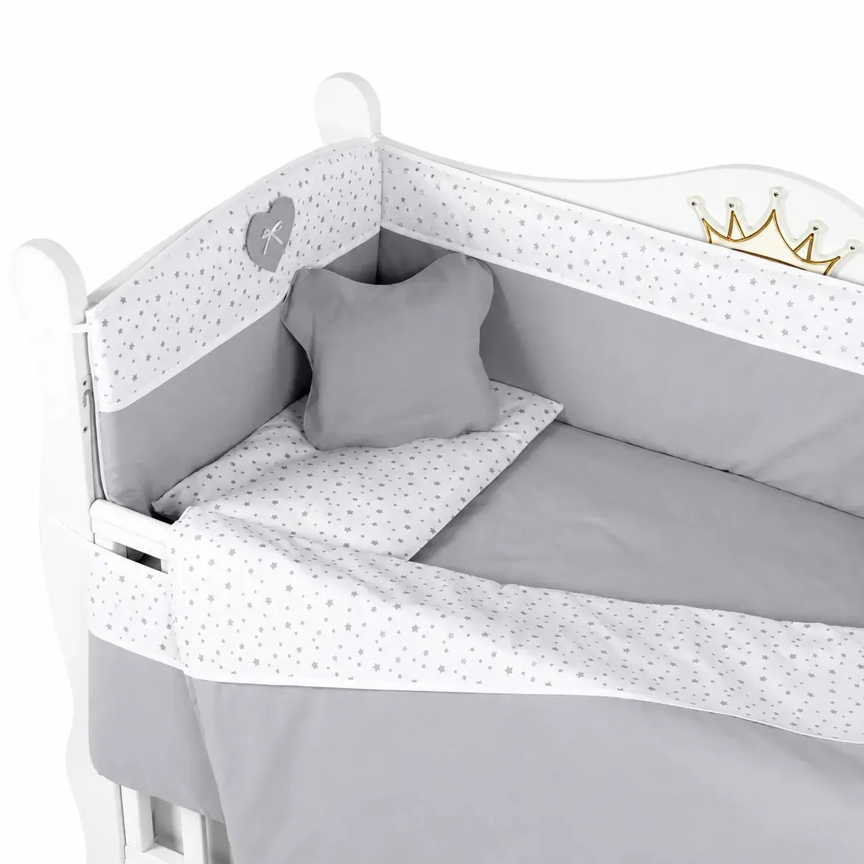 Lenjerie de pat pentru copii PernaMea Confort 60x120 (Grey) - 2