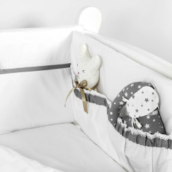 Lenjerie de pat pentru copii PernaMea Elegance 60x120 (Grey) Thumb