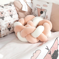 Lenjerie de pat pentru copii PernaMea Foxy 60x120 (White/Beige) Thumb