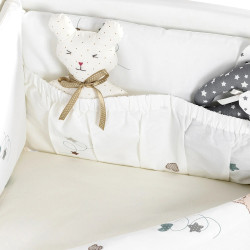 Lenjerie de pat pentru copii PernaMea Lovely Puppy 60x120 (White) Thumb