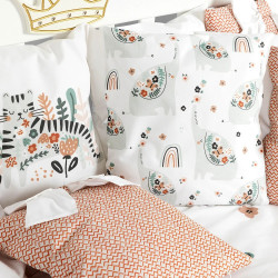 Детское постельное белье PernaMea Premium Elephant 60x120 (White/Brown) Thumb