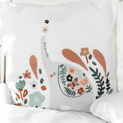 Детское постельное белье PernaMea Premium Elephant 60x120 (White/Brown) Thumb