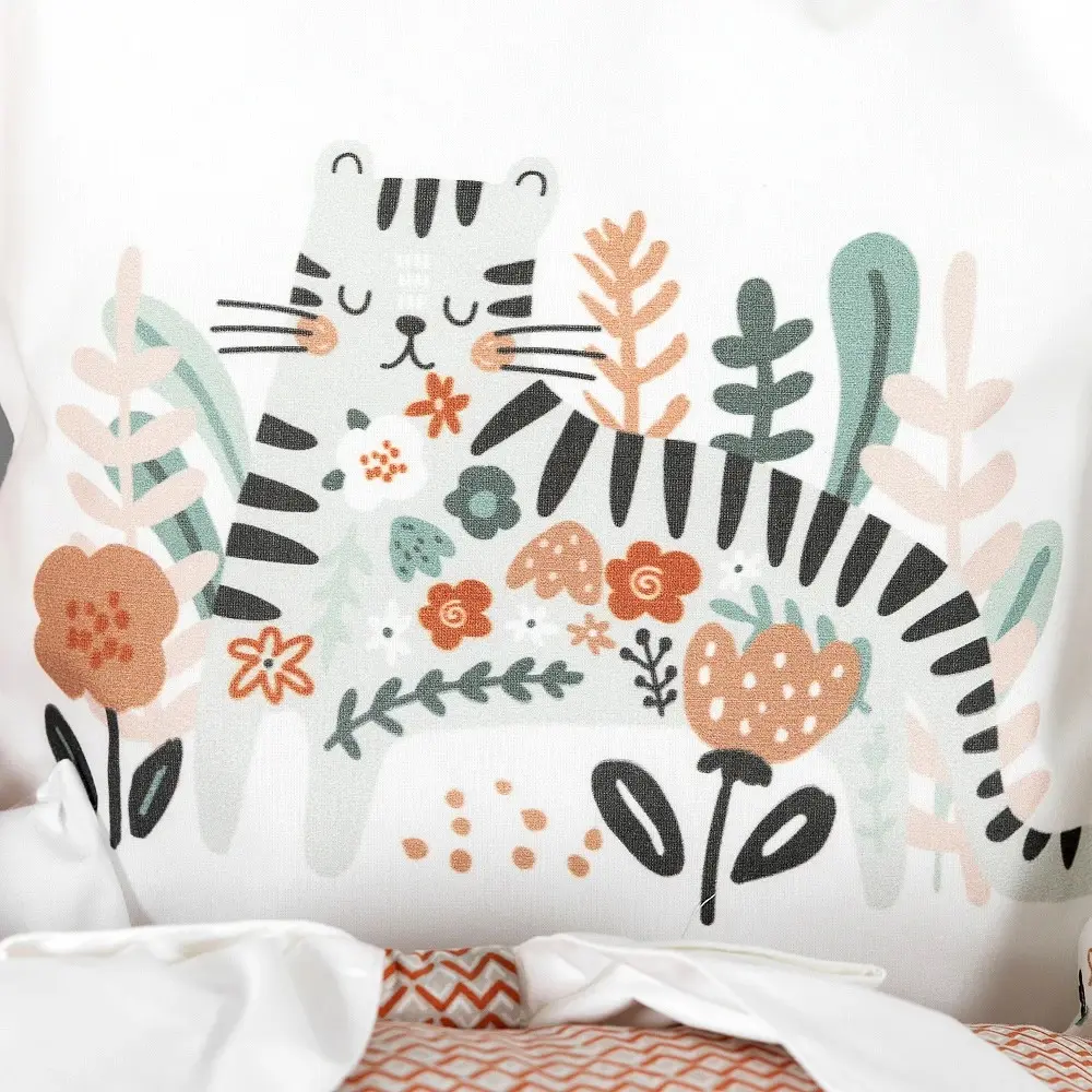 Детское постельное белье PernaMea Premium Elephant 60x120 (White/Brown) - 7