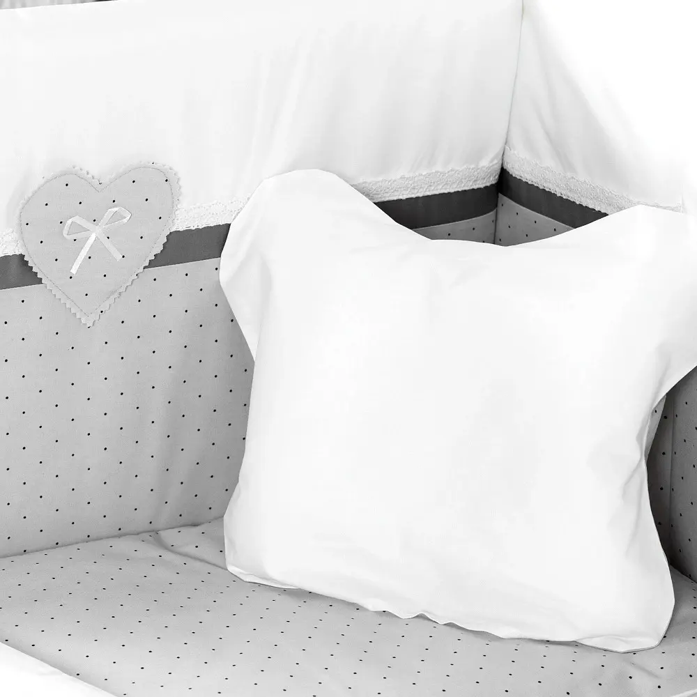 Lenjerie de pat pentru copii PernaMea Renaissance 60x120 (Grey) - 3
