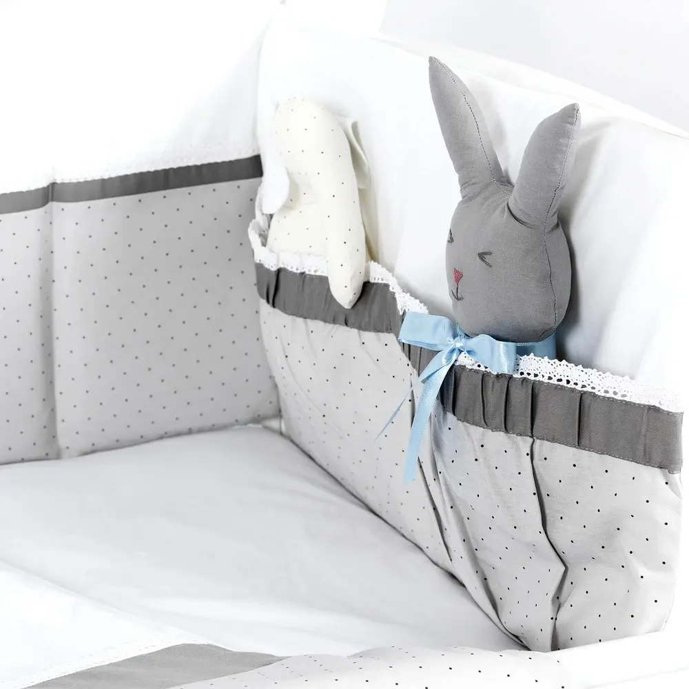 Lenjerie de pat pentru copii PernaMea Renaissance 60x120 (Grey) - 4