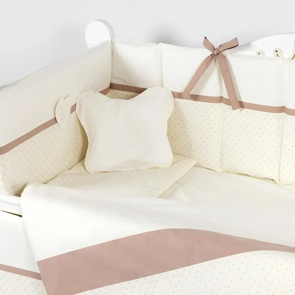 Lenjerie de pat pentru copii PernaMea Renaissance 60x120 (Ivory) - 2