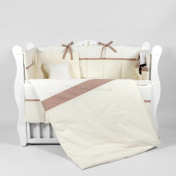 Lenjerie de pat pentru copii PernaMea Renaissance 60x120 (Ivory)