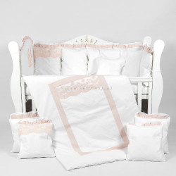 Lenjerie de pat pentru copii PernaMea Royal 60x120 (Pink)