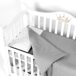 Детское постельное белье PernaMea Stars 60x120 (Grey) Thumb