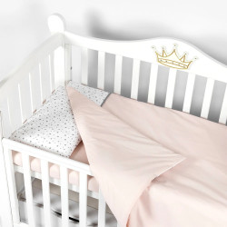 Lenjerie de pat pentru copii PernaMea Stars 60x120 (Pink) Thumb