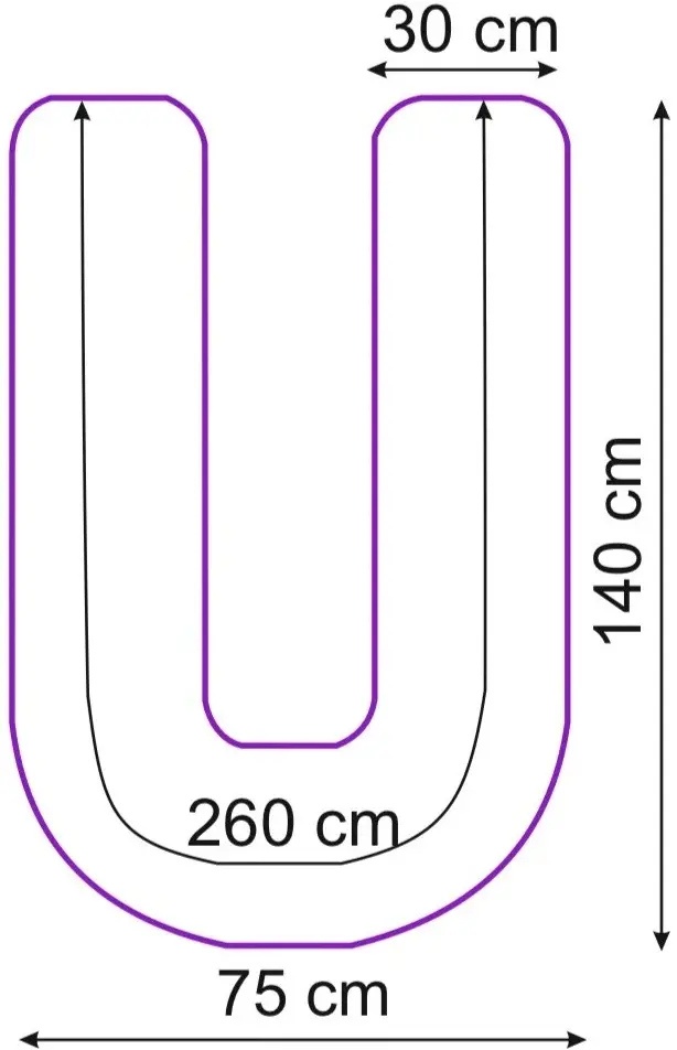 Fata de perna PernaMea PM.101702/5 140x75 (Pink) - 2