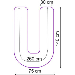 Fata de perna PernaMea PM.101702/6 140x75 (Grey/Pink) Thumb