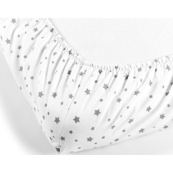 Простынь на резинке PernaMea PM.101357/3 120x60 (White/Grey) Thumb