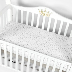 Простынь на резинке PernaMea PM.101357/3 120x60 (White/Grey)